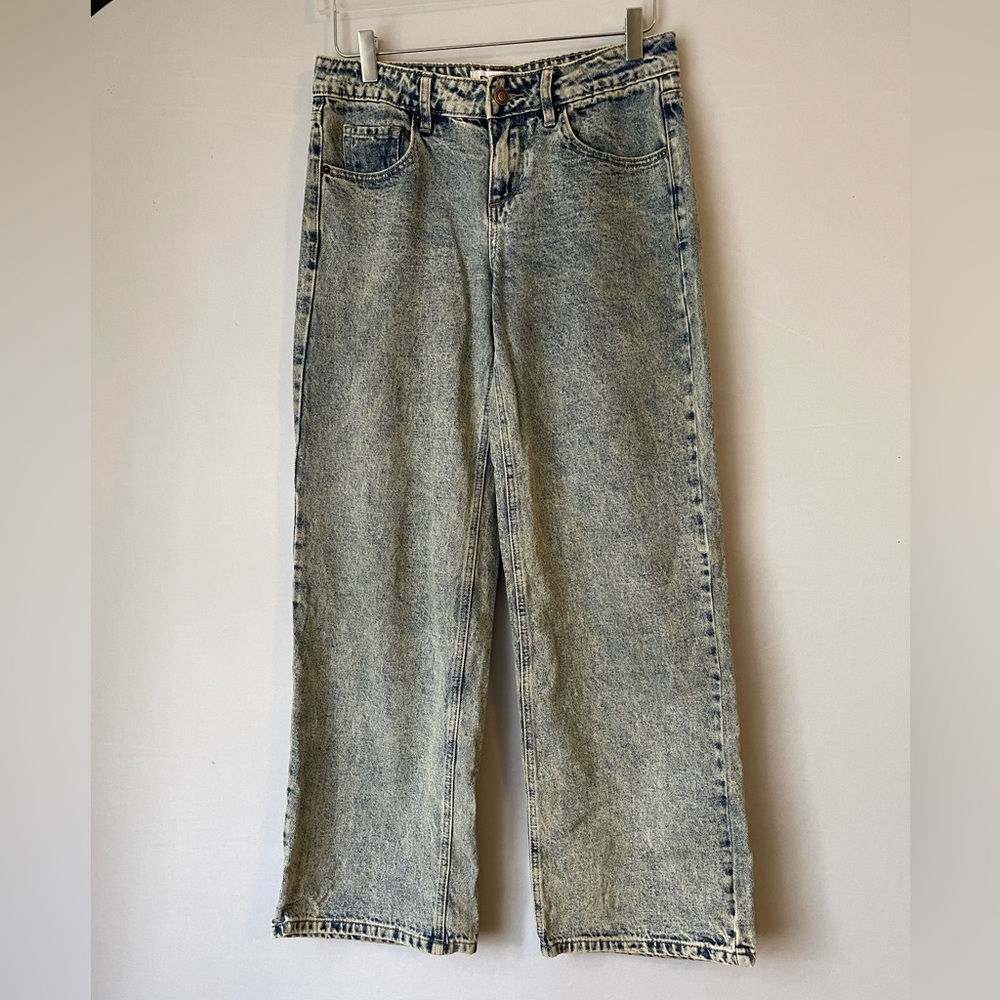 RSQ Low Rise Baggy Jeans Acid Wash 25